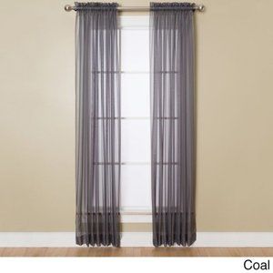 *CLEARANCE*  Miller Curtains Angelica Volie 59" x 108" Panel Coal